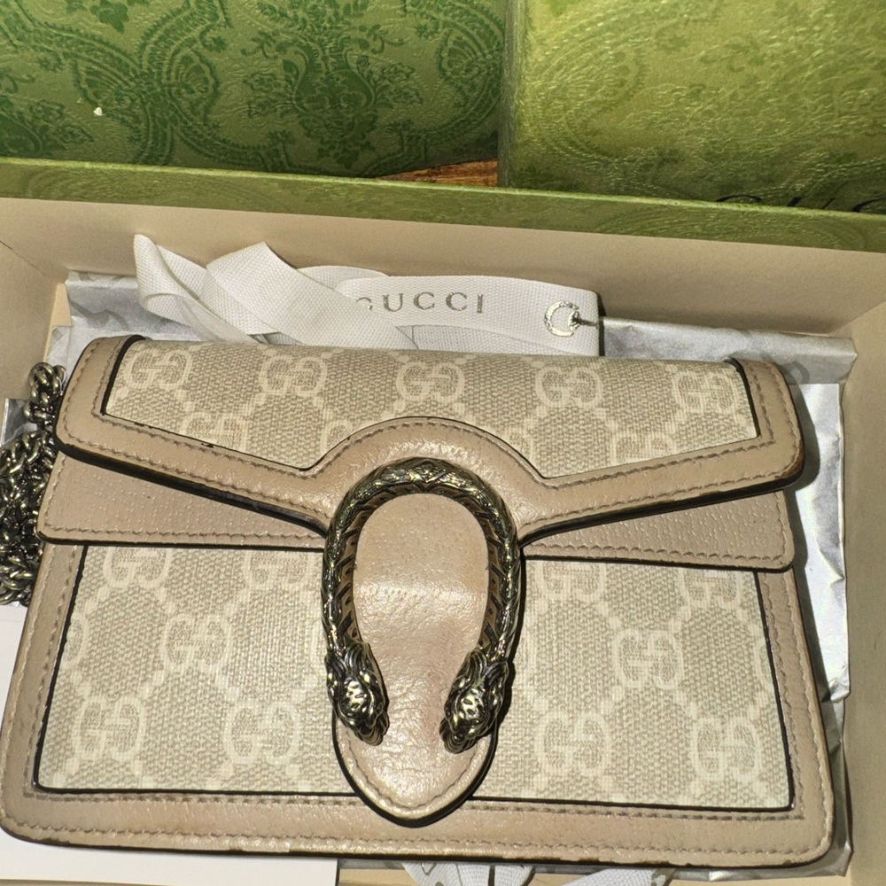 Gucci Beige and Cream Dionysus mini bag
